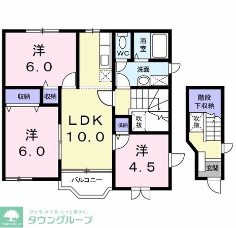 サンパティークAの物件間取画像
